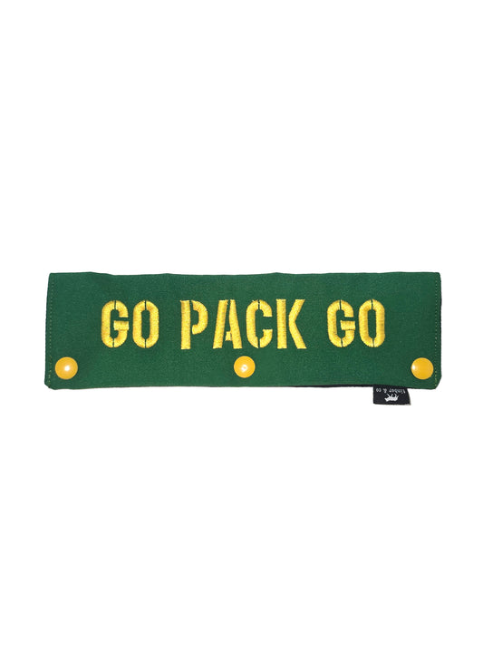 Go Pack Go Embroidered Dog Leash Wrap