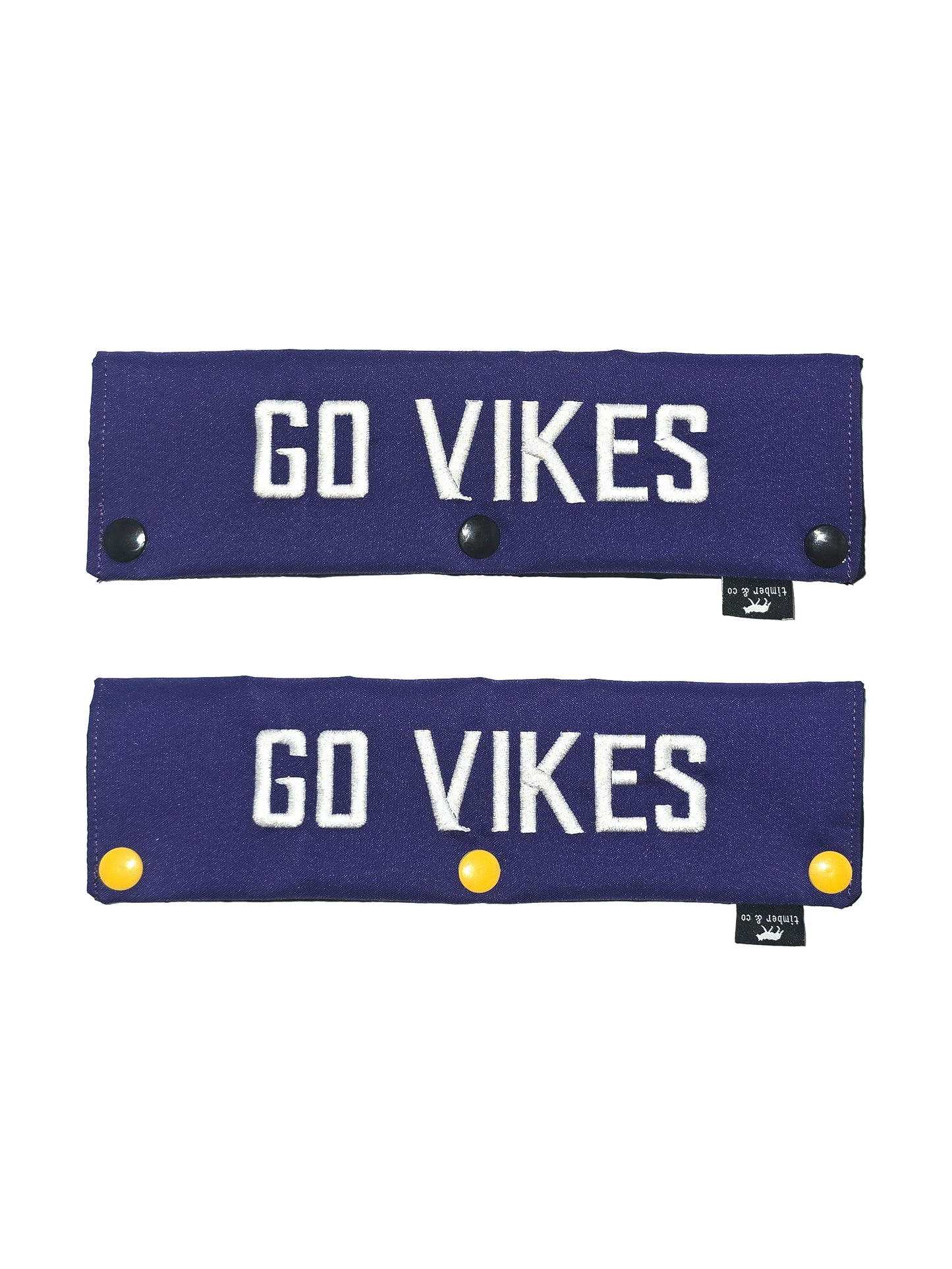 Go Vikes Embroidered Dog Leash Wrap