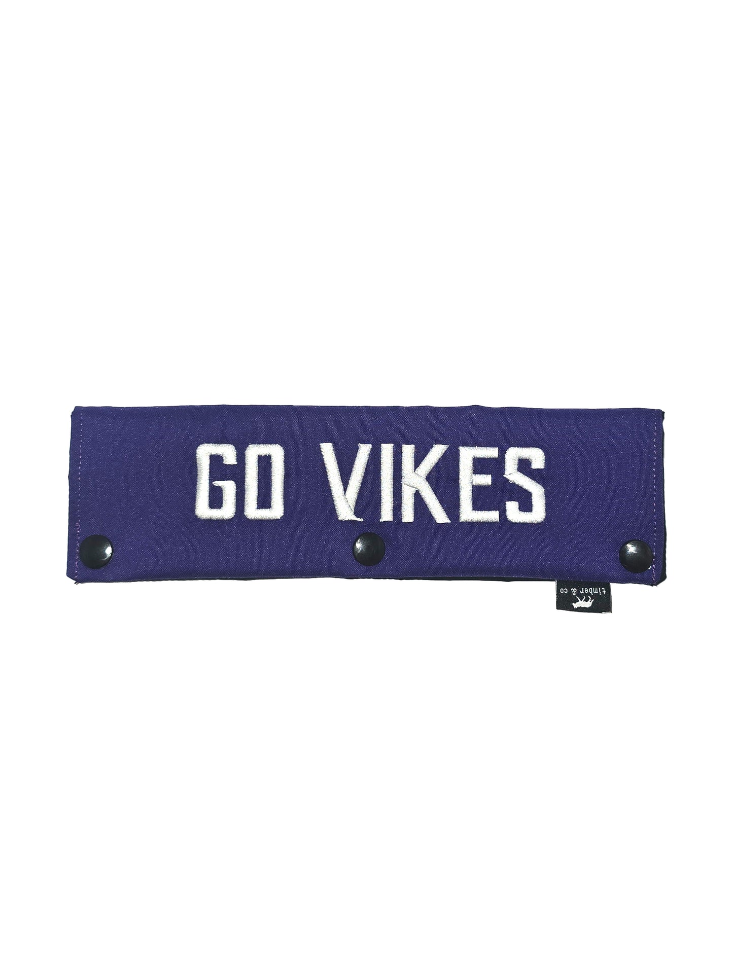 Go Vikes Embroidered Dog Leash Wrap