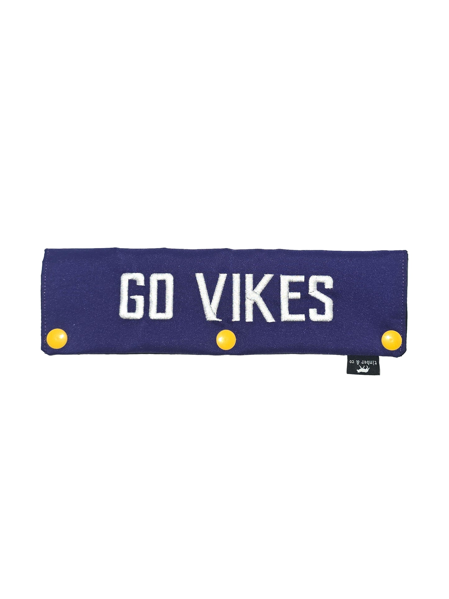 Go Vikes Embroidered Dog Leash Wrap