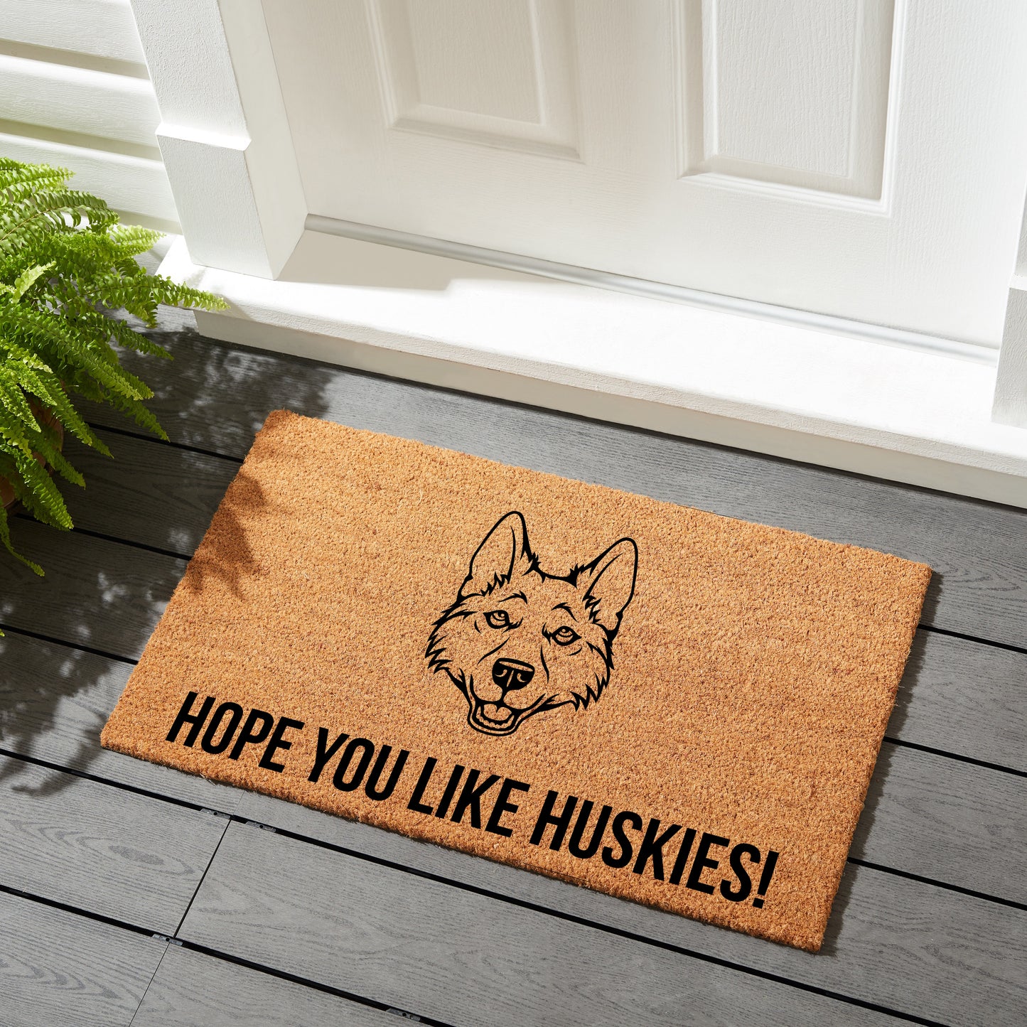 Hope You Like Huskies - Coir Doormat