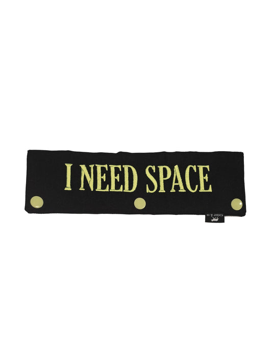 I Need Space Embroidered Dog Leash Wrap
