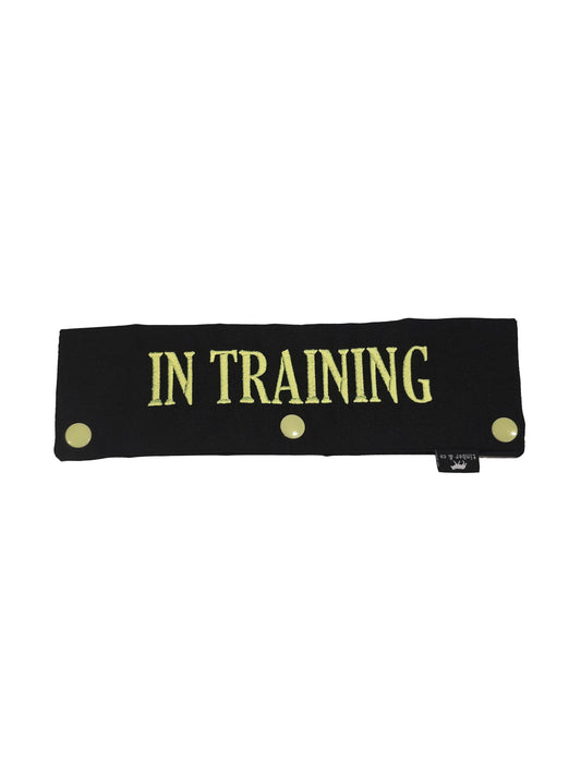 In Training Embroidered Dog Leash Wrap