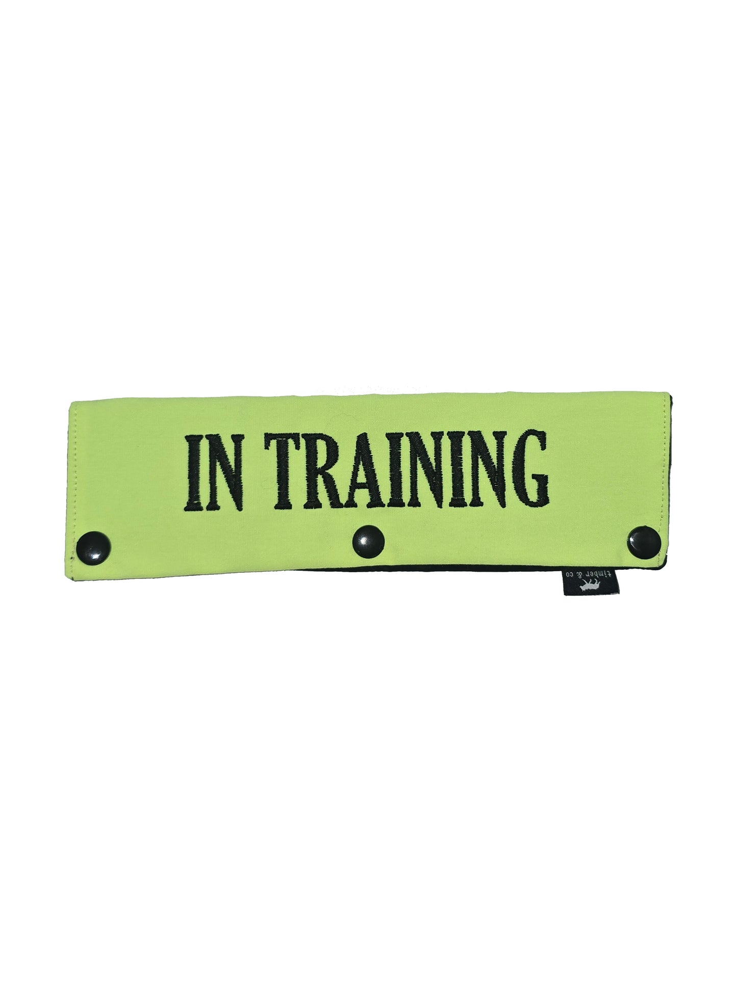 In Training Embroidered Dog Leash Wrap
