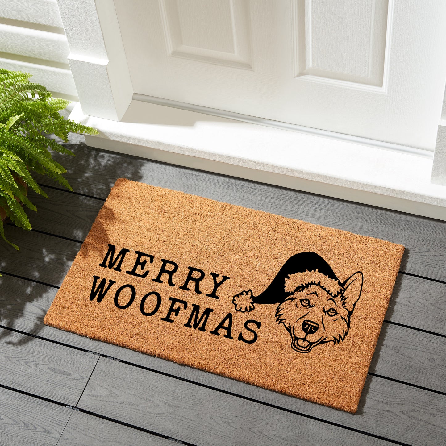 Merry Woofmas - Coir Doormat
