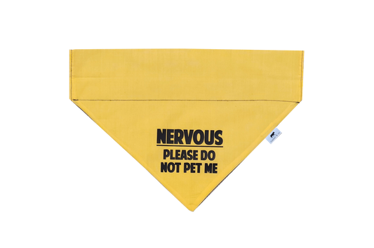 Nervous Please Do Not Pet Me - Over the Collar Doggie Bandana