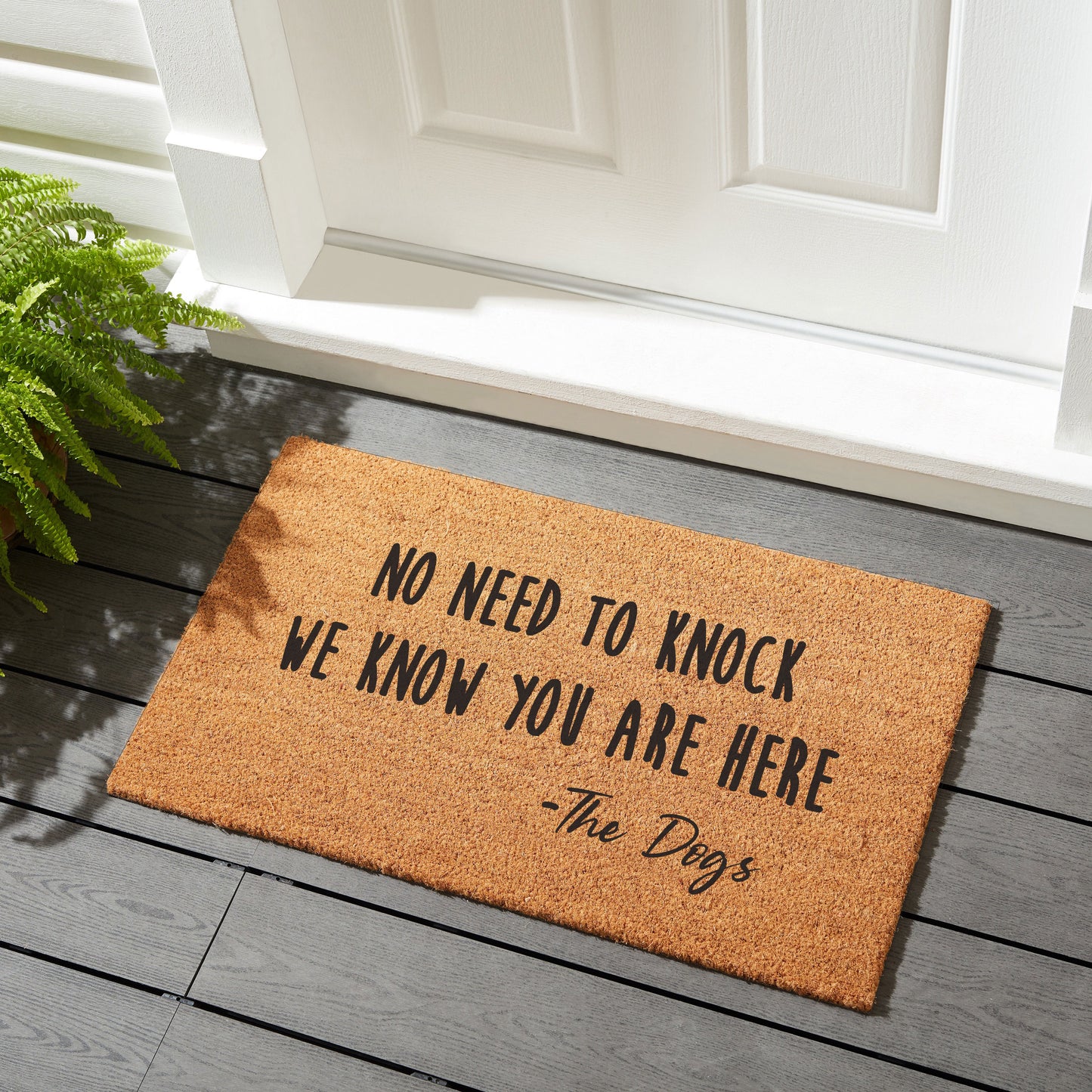 No Need To Knock - Coir Doormat
