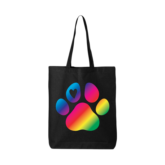 Pride Paw Print - Tote Bag