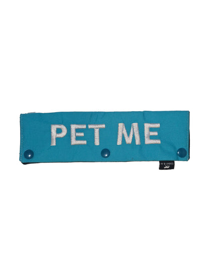 Pet Me Embroidered Dog Leash Wrap