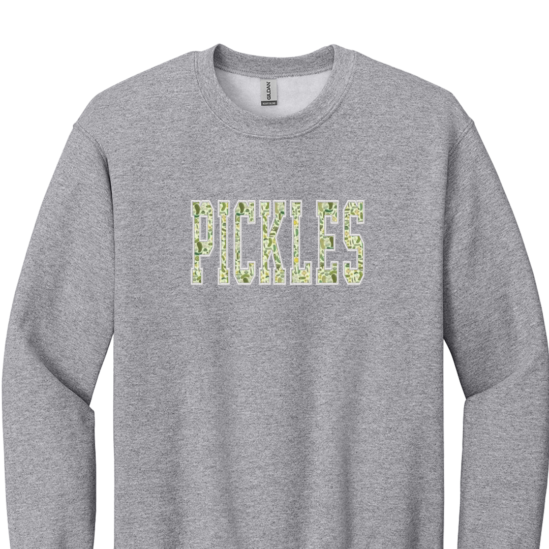 Pickles Applique - Embroidered Crew