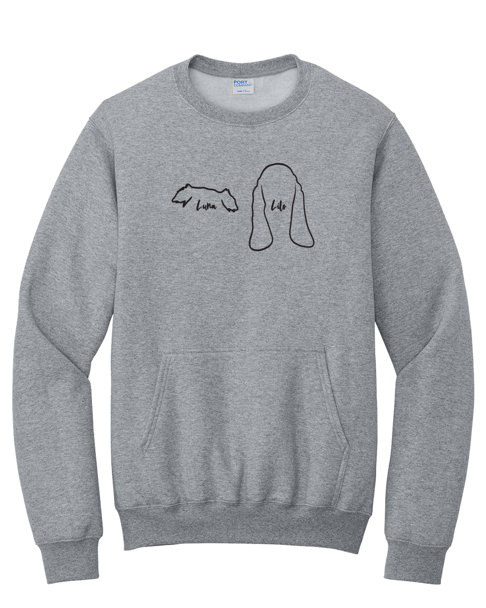 Dog Ears - Custom Embroidered Crew