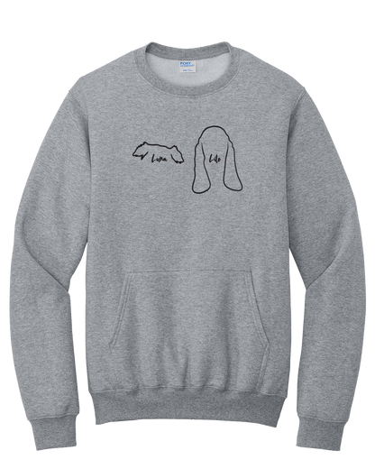 Dog Ears - Custom Embroidered Crew