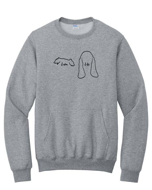 Dog Ears - Custom Embroidered Crew