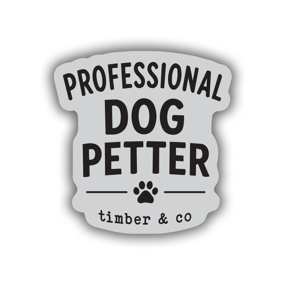 Professional Dog Petter Sticker