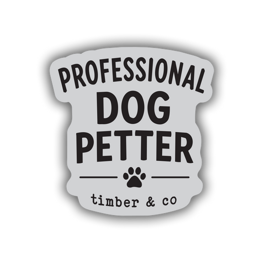 Professional Dog Petter Sticker