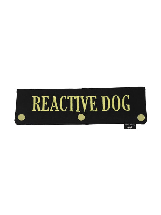 Reactive Dog Embroidered Dog Leash Wrap