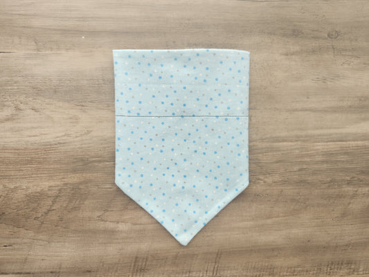 Blue Polka - Over the Collar Doggie Bandana