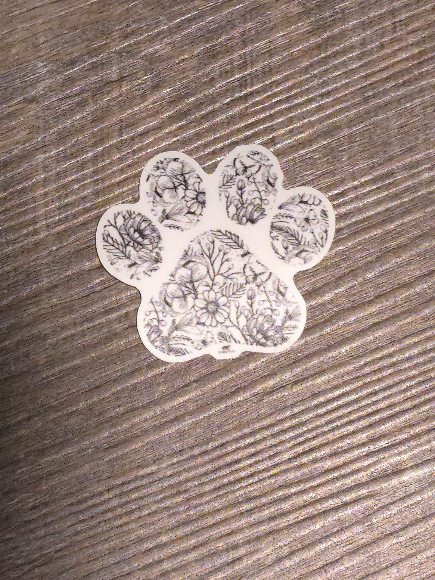 Floral Paw Sticker