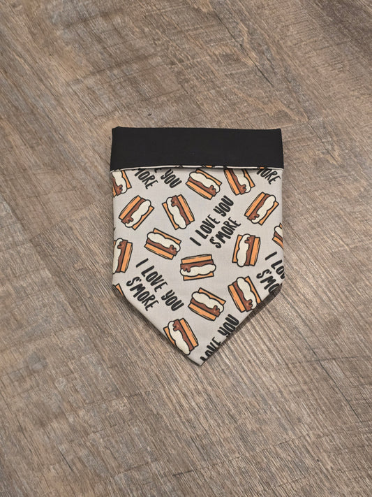I Love You S'More - Over the Collar Doggie Bandana