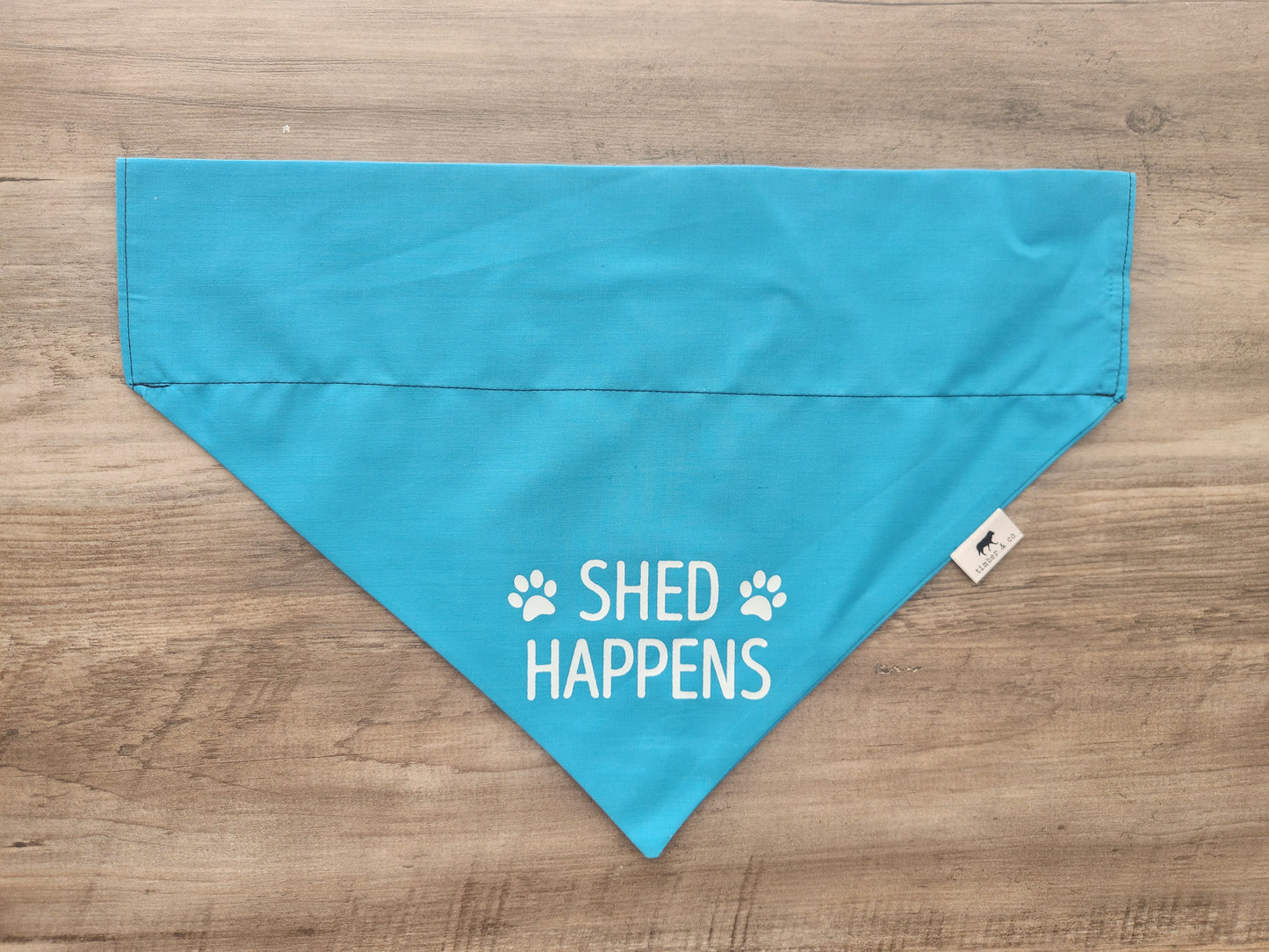 Shed Happens - Over the Collar Doggie Bandana