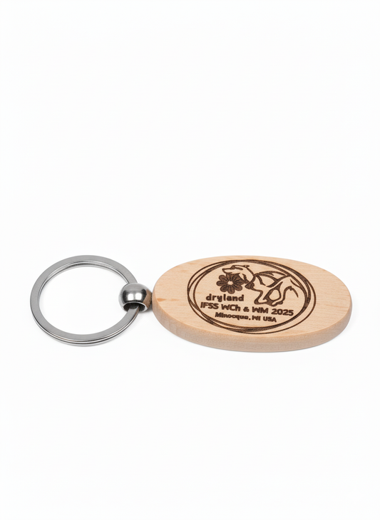 Event Wood Laser Engraved Keychain