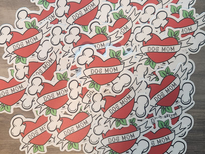 Dog Mom Tattoo Sticker