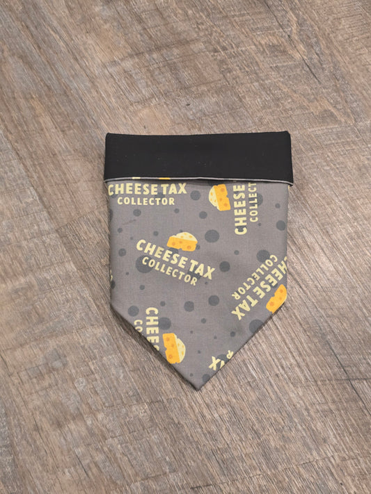 Cheese Tax Collector - Over the Collar Doggie Bandana