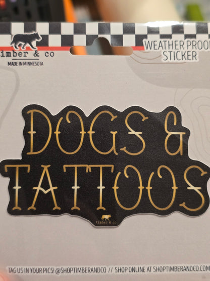 Dogs & Tattoos Sticker