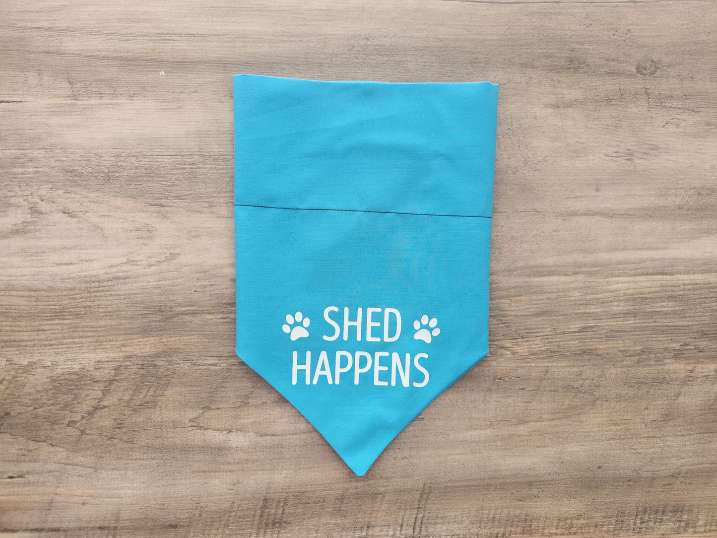 Shed Happens - Over the Collar Doggie Bandana