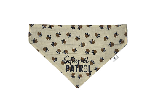 Squirrel Patrol - Over the Collar Doggie Bandana