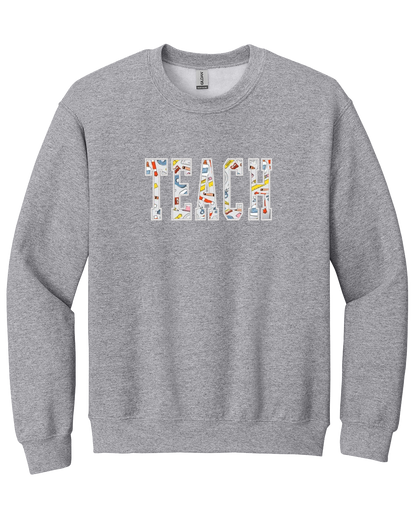 Teach Applique - Embroidered Crew