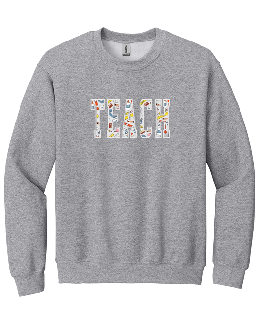 Teach Applique - Embroidered Crew
