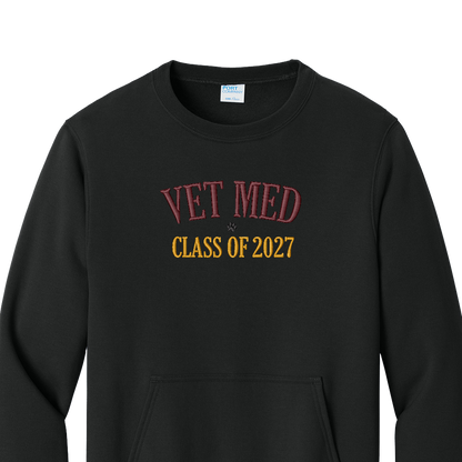 Ved Med - Class of  - Embroidered Pocket Crew