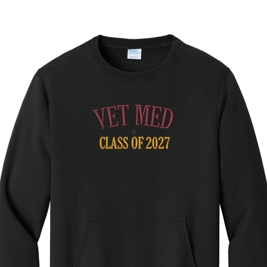 Ved Med - Class of  - Embroidered Pocket Crew